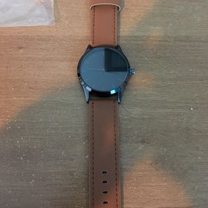 Brown leather watch